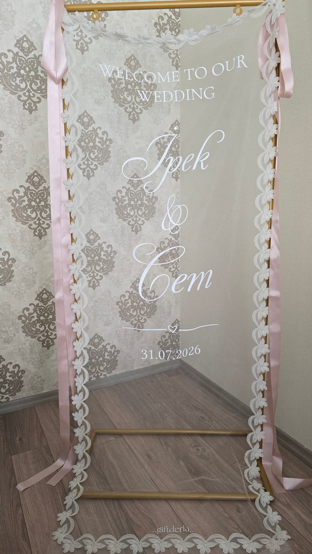 Tül Karşılama Panosu (Tasarım-4)