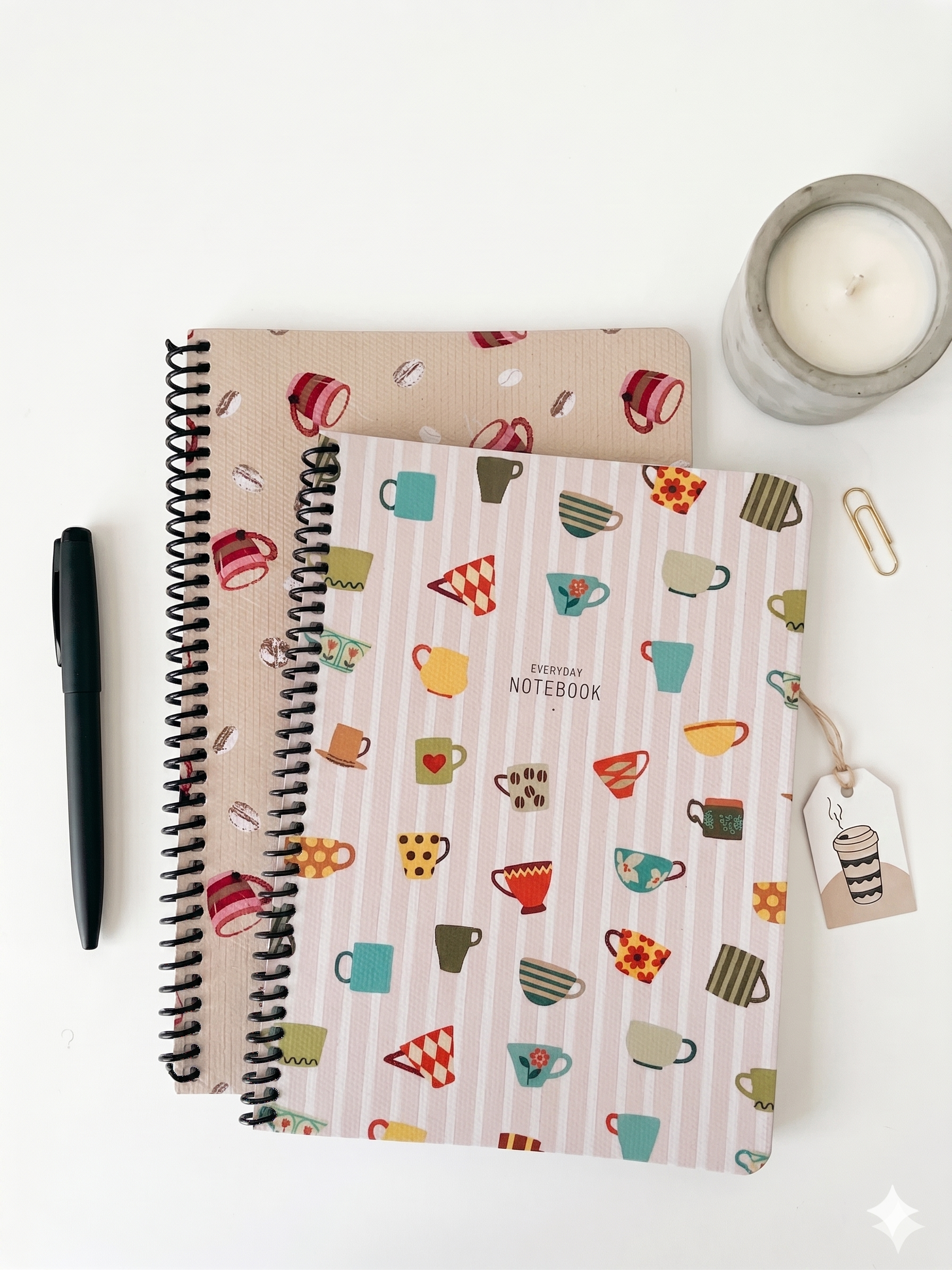 2'li Kahve Temalı Defter Seti