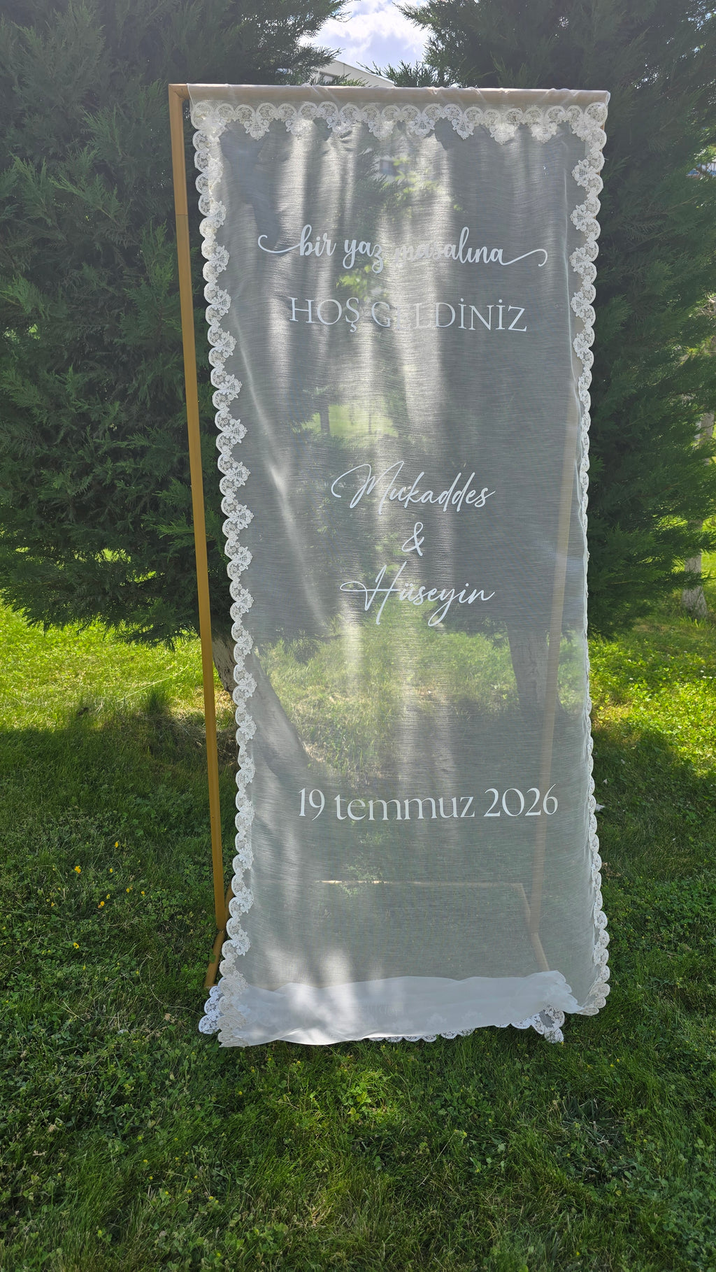 Tül Karşılama Panosu (Tasarım-2)
