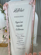 Kumaş Karşılama Panosu (Besmele Desenli)